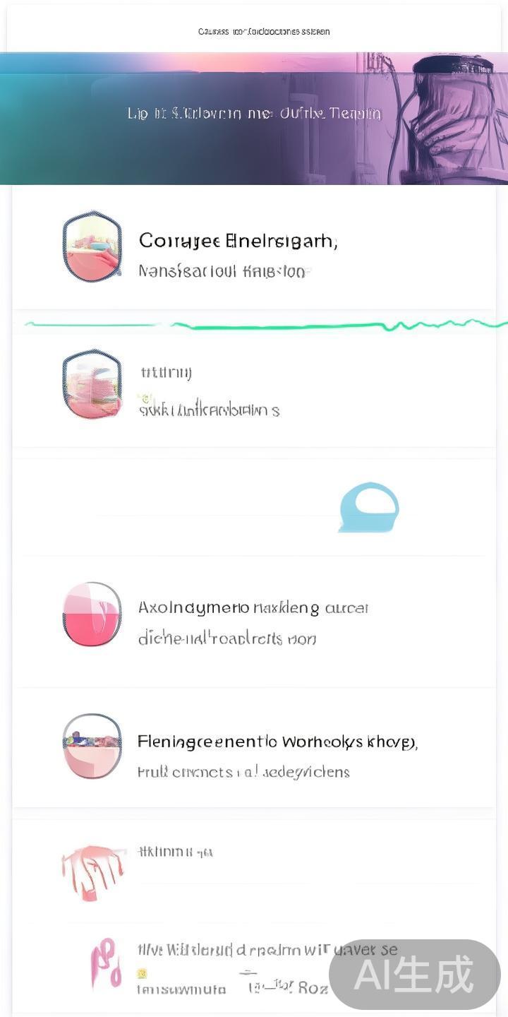 登录成功后，导航到“课程预约”专区。页面会显示多种