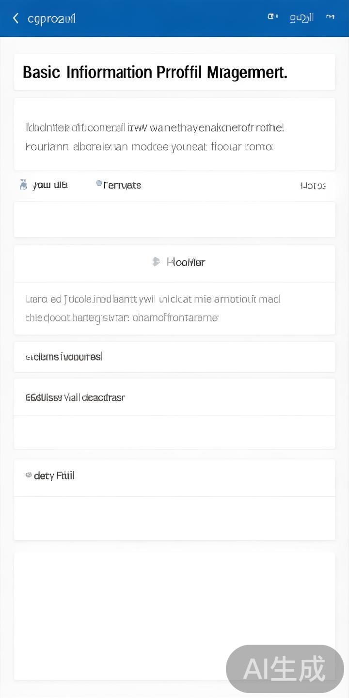 在个人中心中找到“基本信息”或“资料管理”栏目。点